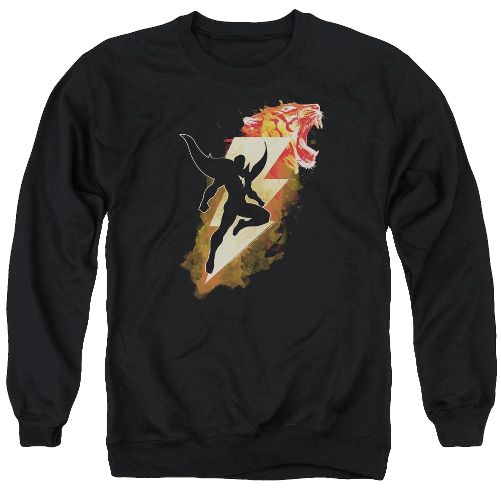 Shazam Movie Tiger Bolt - Men's Crewneck Sweatshirt Men's Crewneck Sweatshirt Shazam