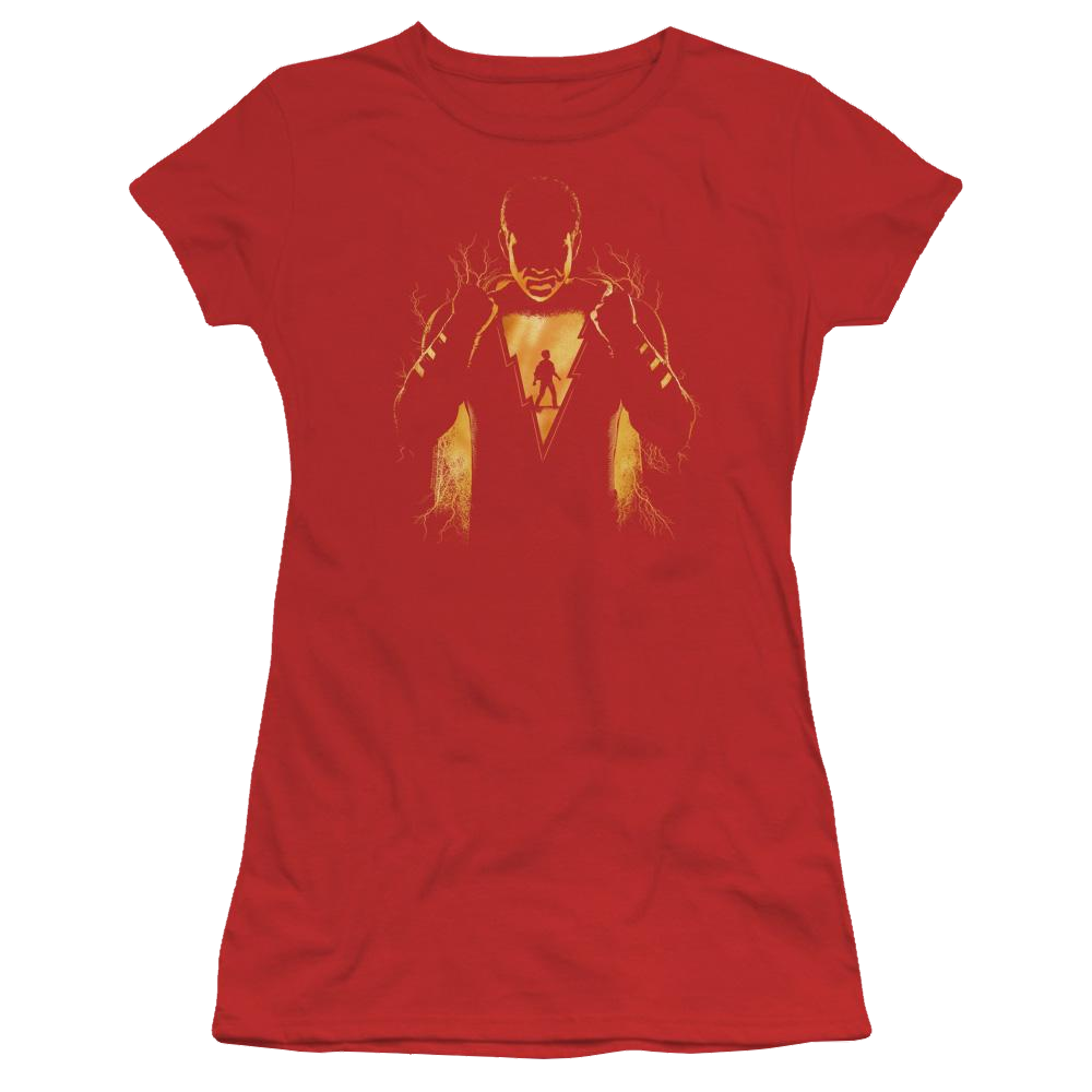 Shazam Movie Whats Inside - Juniors T-Shirt Juniors T-Shirt Shazam