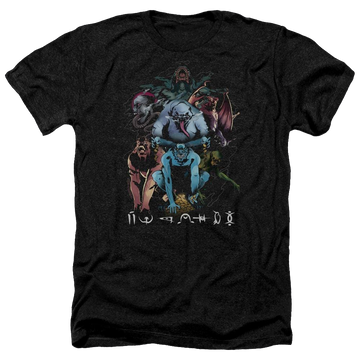 Charcoal men's heather t-shirt with Shazam Movie Sins graphic