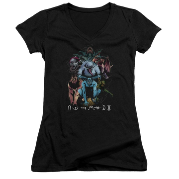 Shazam Movie Sins - Juniors V-Neck T-Shirt Juniors V-Neck T-Shirt Shazam
