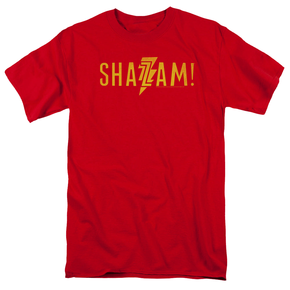 Shazam Movie Flat Logo - Men's Regular Fit T-Shirt Men's Regular Fit T-Shirt Shazam