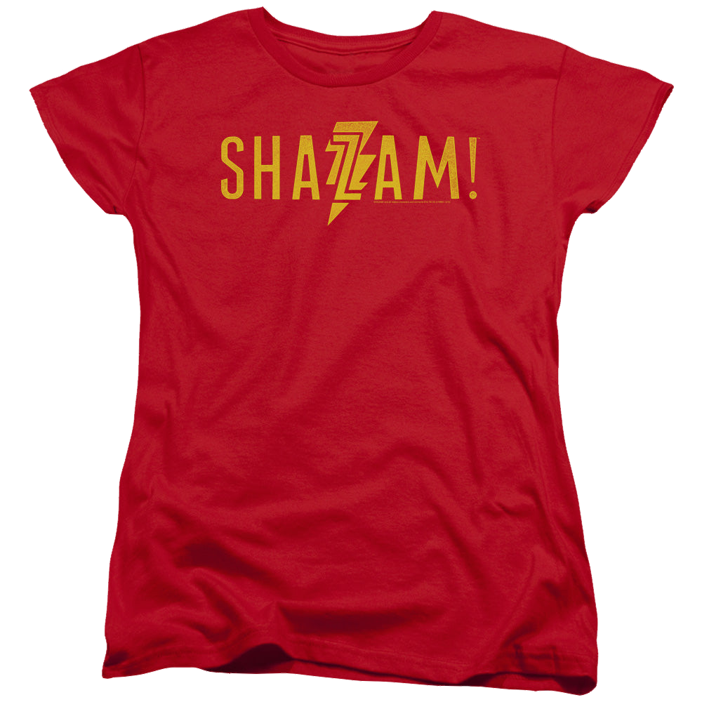 Shazam Movie Flat Logo - Women's T-Shirt Women's T-Shirt Shazam