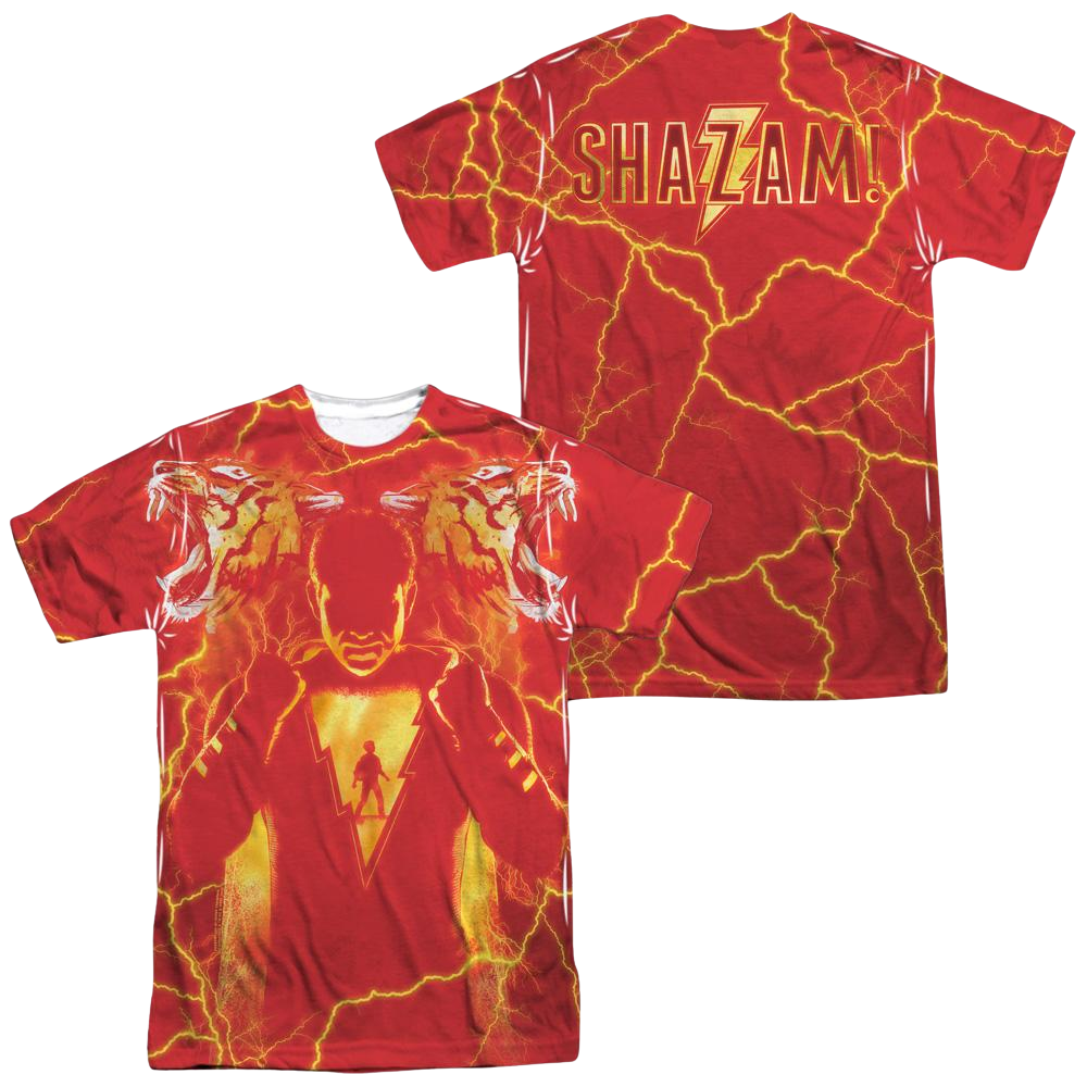Shazam Movie Whats Inside Sub (Front/Back Print) - Men's All-Over Print T-Shirt Men's All-Over Print T-Shirt Shazam