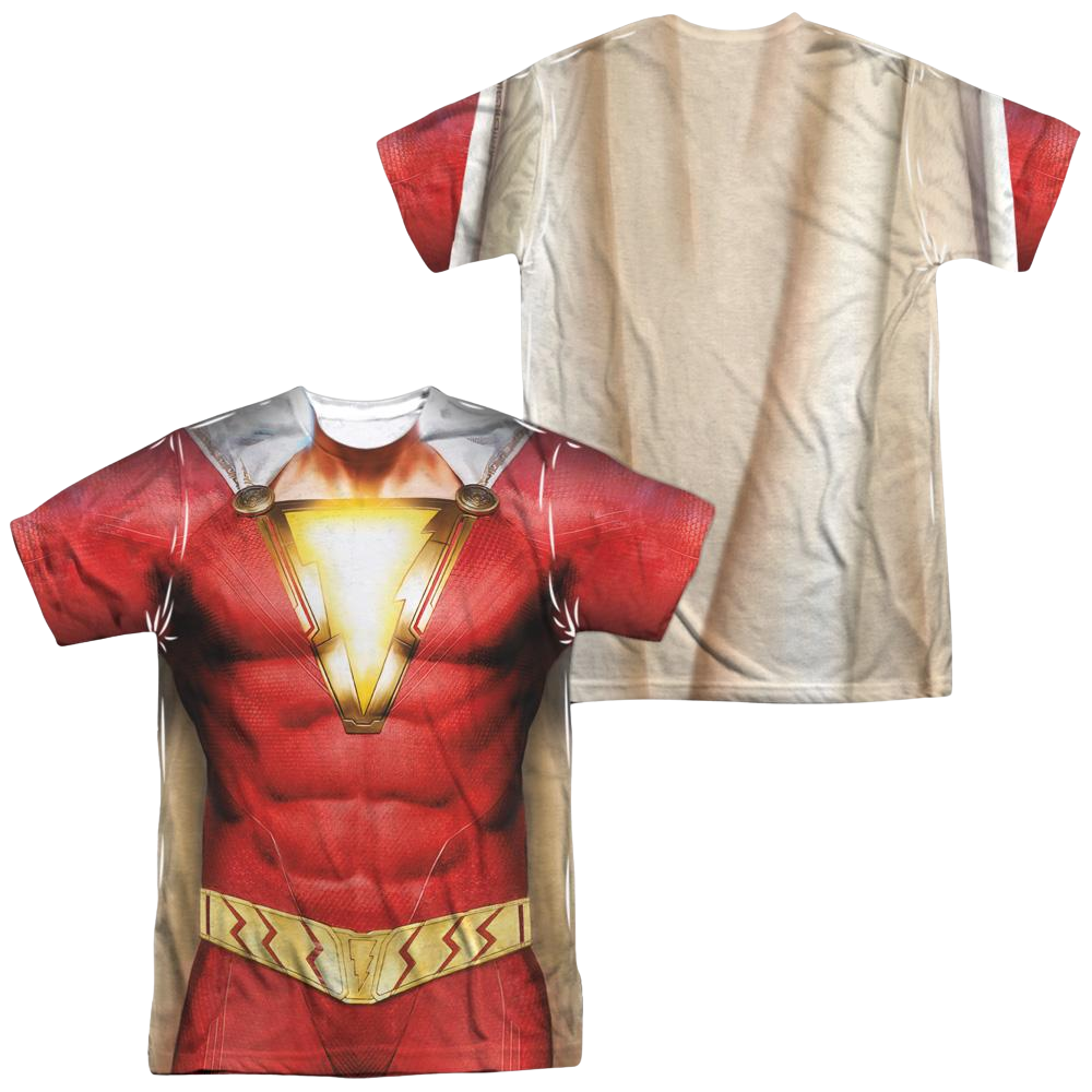 Shazam Movie Shazam Uniform (Front/Back Print) - Men's All-Over Print T-Shirt Men's All-Over Print T-Shirt Shazam