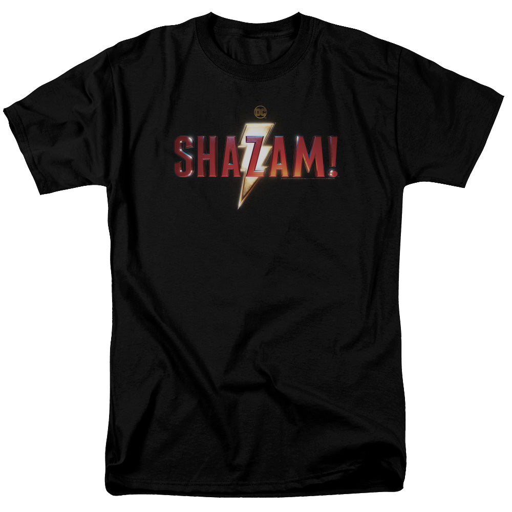 Shazam Movie Shazam Logo - Men's Regular Fit T-Shirt Men's Regular Fit T-Shirt Shazam