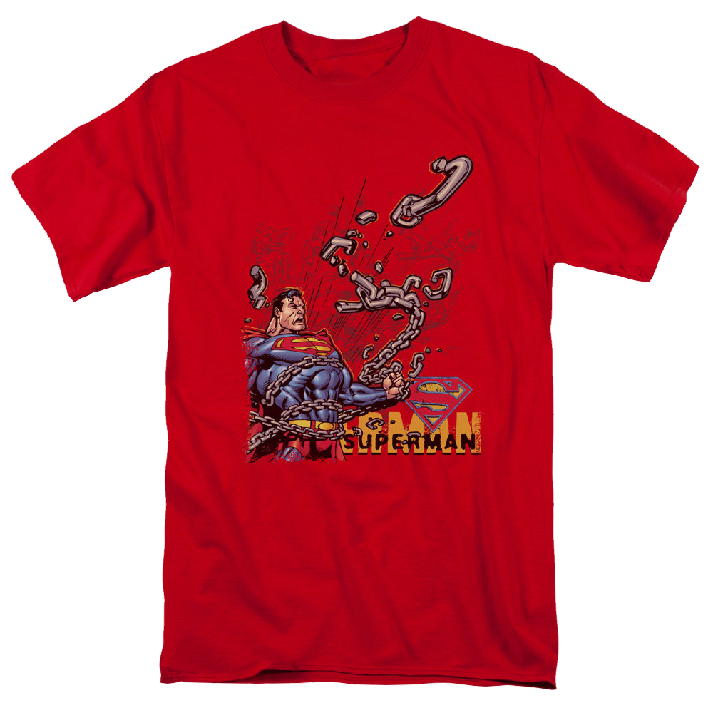 Superman Breaking Chains - Men's Regular Fit T-Shirt Men's Regular Fit T-Shirt Superman