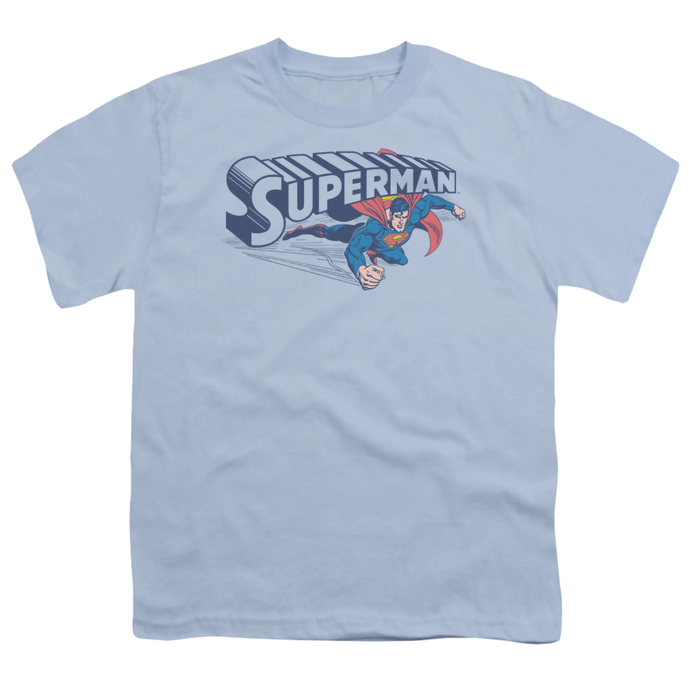 Superman Under Logo - Youth T-Shirt Youth T-Shirt (Ages 8-12) Superman