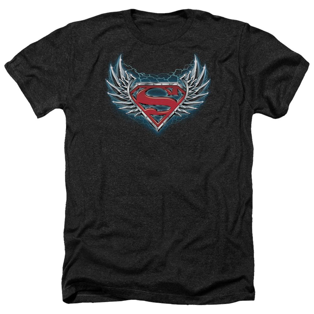 Superman Steel Wings Logo - Men's Heather T-Shirt Men's Heather T-Shirt Superman