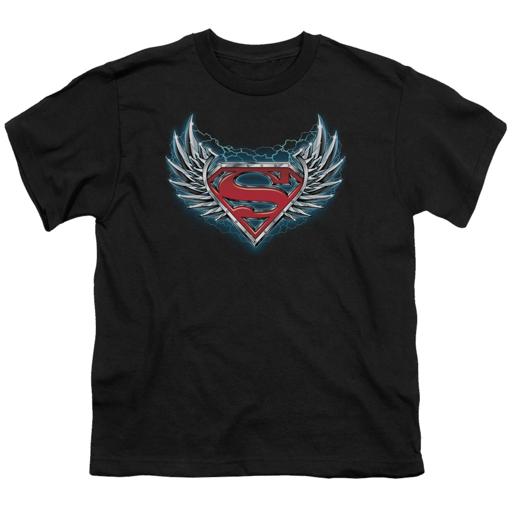 Superman Steel Wings Logo - Youth T-Shirt Youth T-Shirt (Ages 8-12) Superman