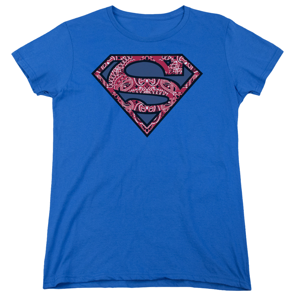 Superman Paisley Shield - Women's T-Shirt Women's T-Shirt Superman