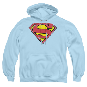 Superman Distressed Shield - Pullover Hoodie Pullover Hoodie Superman