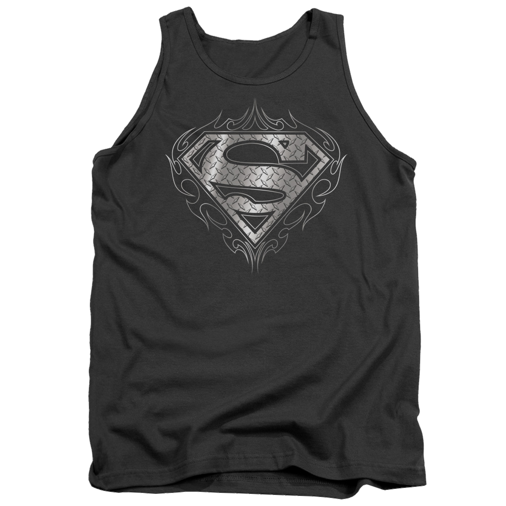 Superman Tribal Steel Logo - Men's Tank Top Men's Tank Superman
