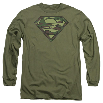 Superman Camo Logo - Men's Long Sleeve T-Shirt Men's Long Sleeve T-Shirt Superman