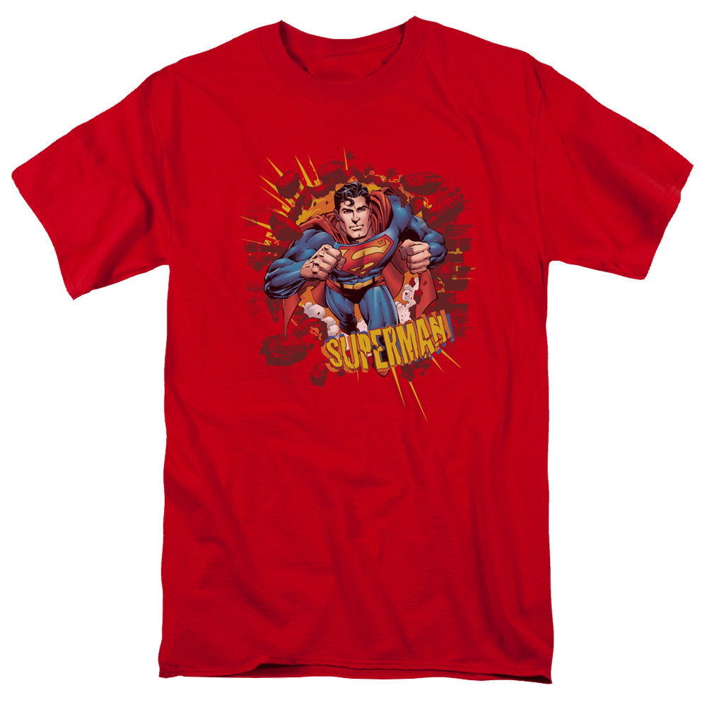 Superman Sorry About The Wall - Men's Regular Fit T-Shirt Men's Regular Fit T-Shirt Superman