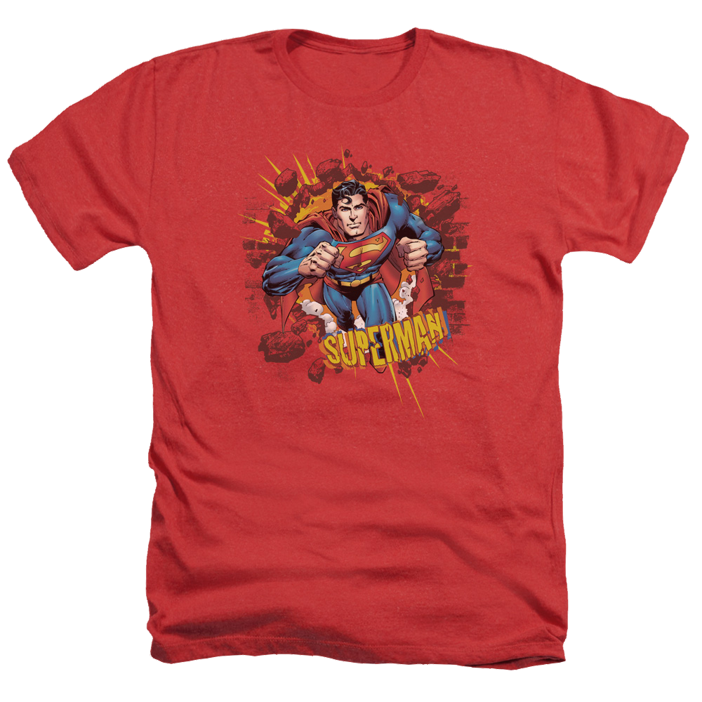 Superman Sorry About The Wall - Men's Heather T-Shirt Men's Heather T-Shirt Superman