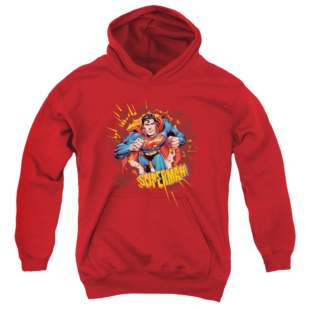 Superman Sorry About The Wall - Youth Hoodie Youth Hoodie (Ages 8-12) Superman