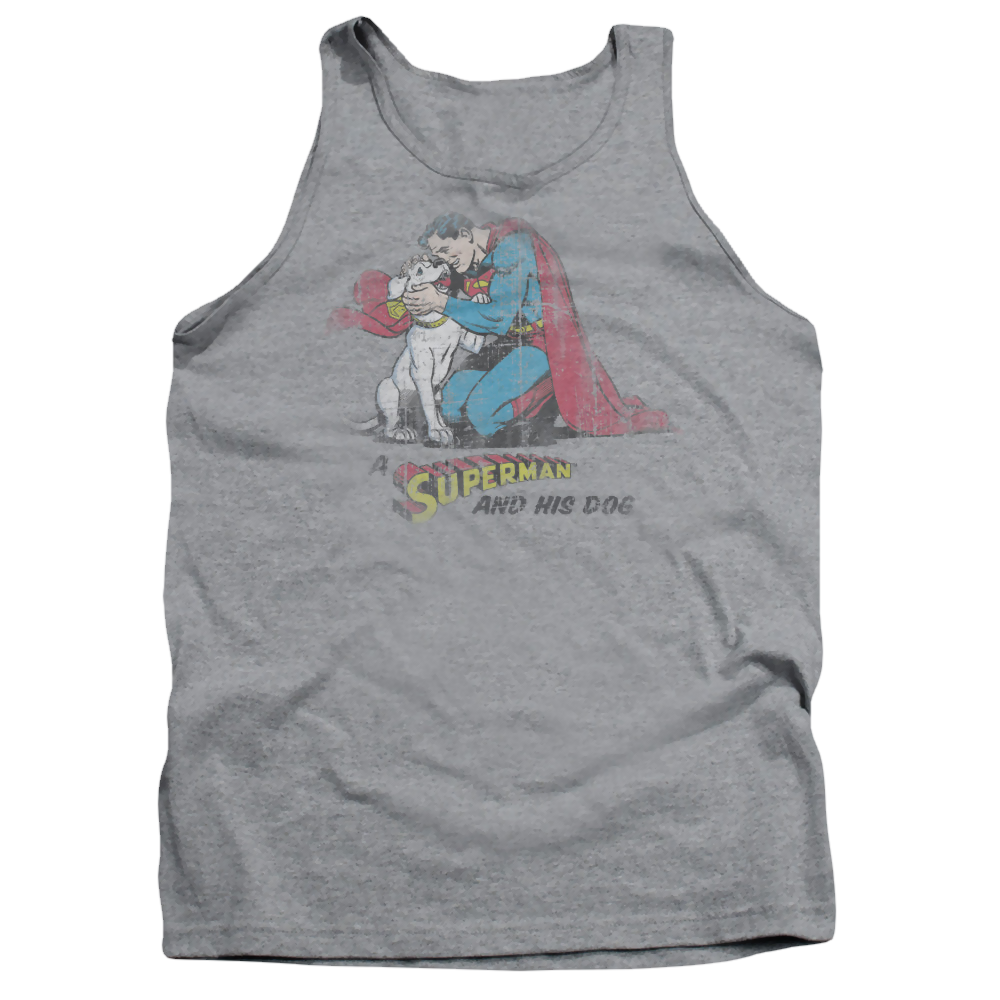 Superman And His Dog - Men's Tank Top Men's Tank Superman