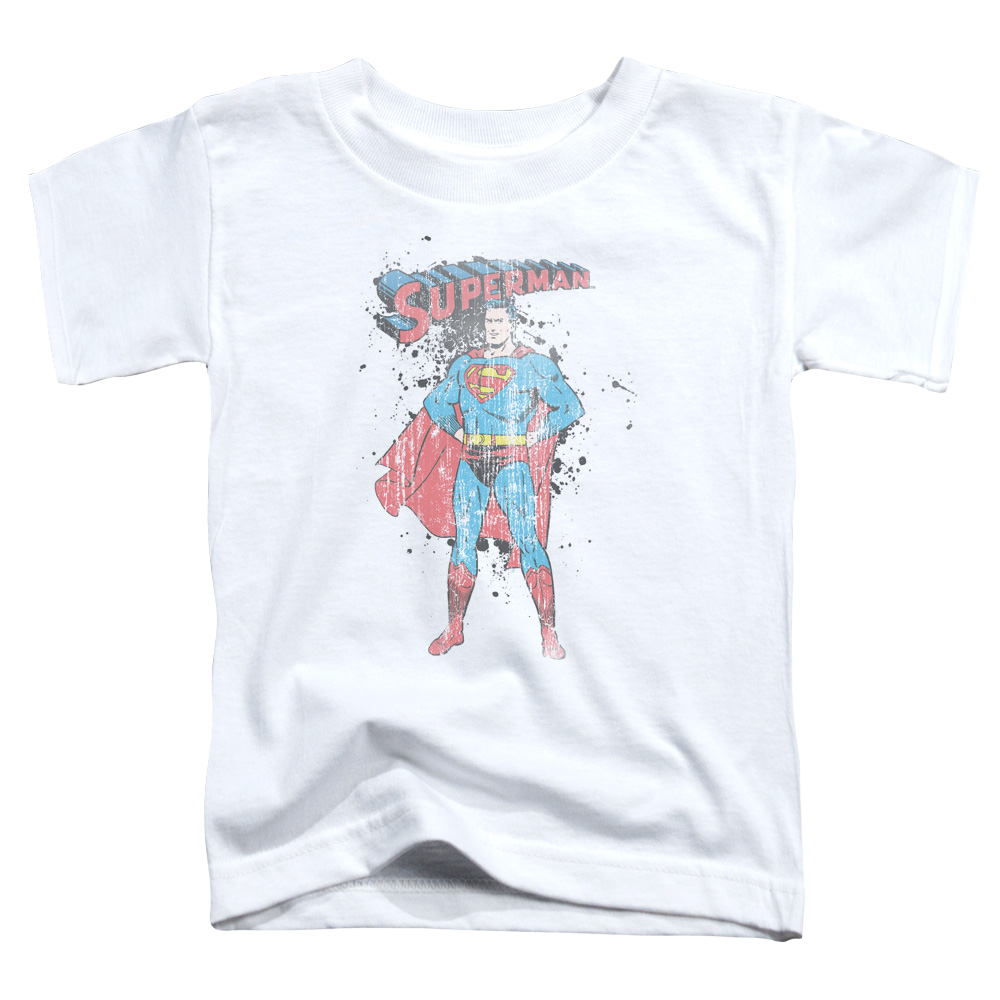 Superman Vintage Ink Splatter - Kid's T-Shirt Kid's T-Shirt (Ages 4-7) Superman