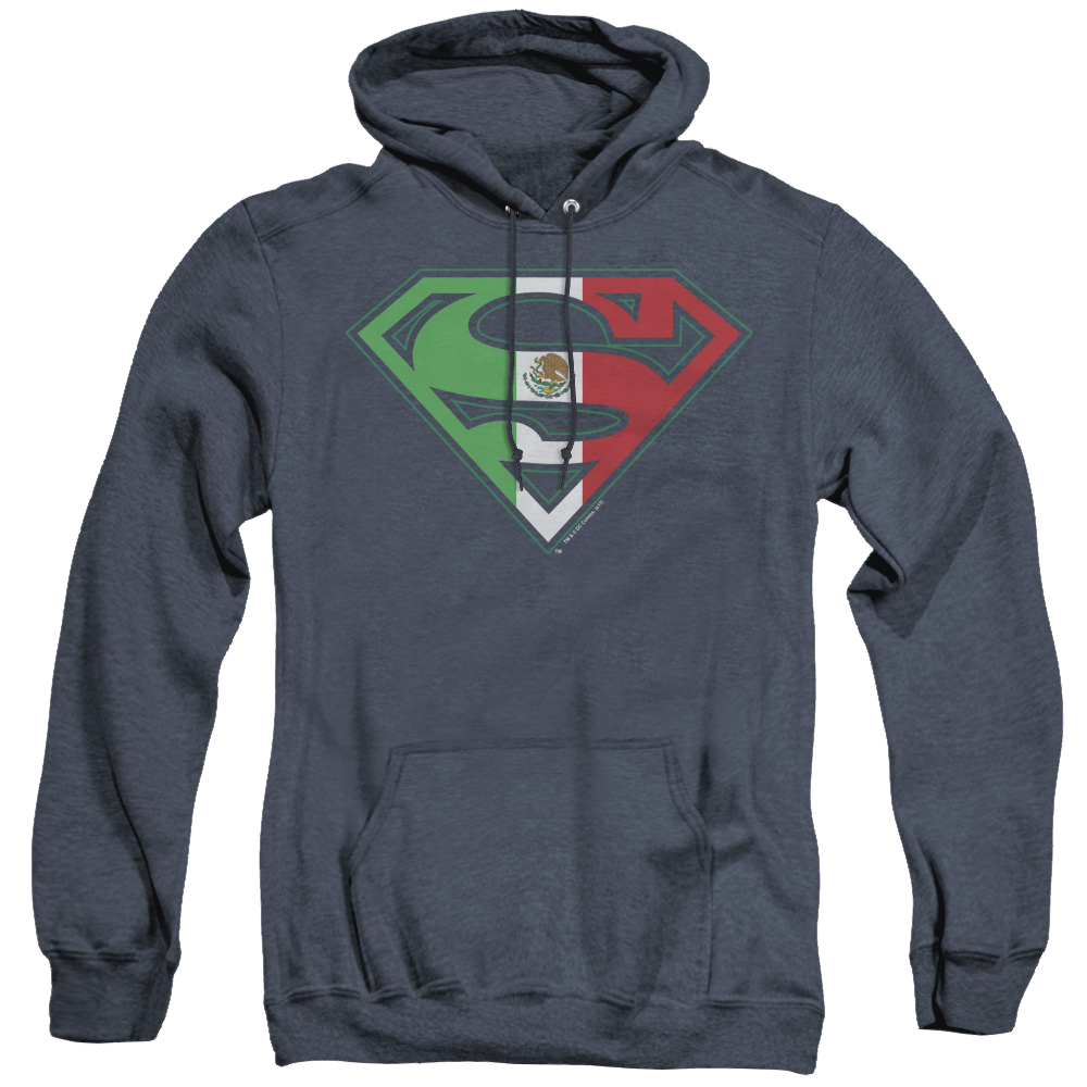 Superman Mexican Shield - Heather Pullover Hoodie Heather Pullover Hoodie Superman
