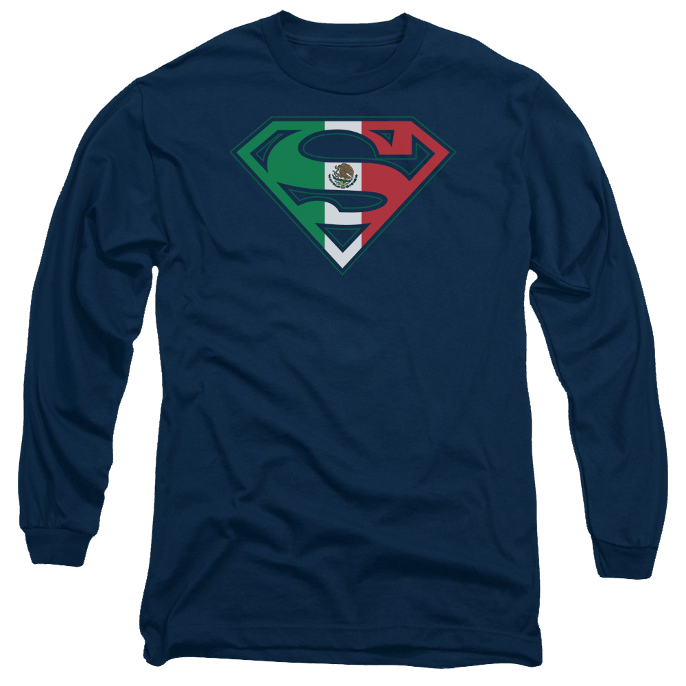 Superman Mexican Shield - Men's Long Sleeve T-Shirt Men's Long Sleeve T-Shirt Superman