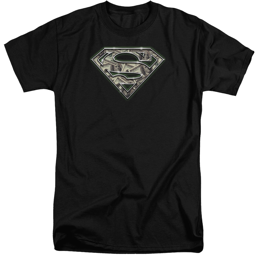 Superman All About The Benjamins - Men's Tall Fit T-Shirt Men's Tall Fit T-Shirt Superman