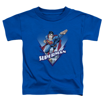 Royal kid's t-shirt for ages 4 to 7 with Superman Looks Like A Job For graphic