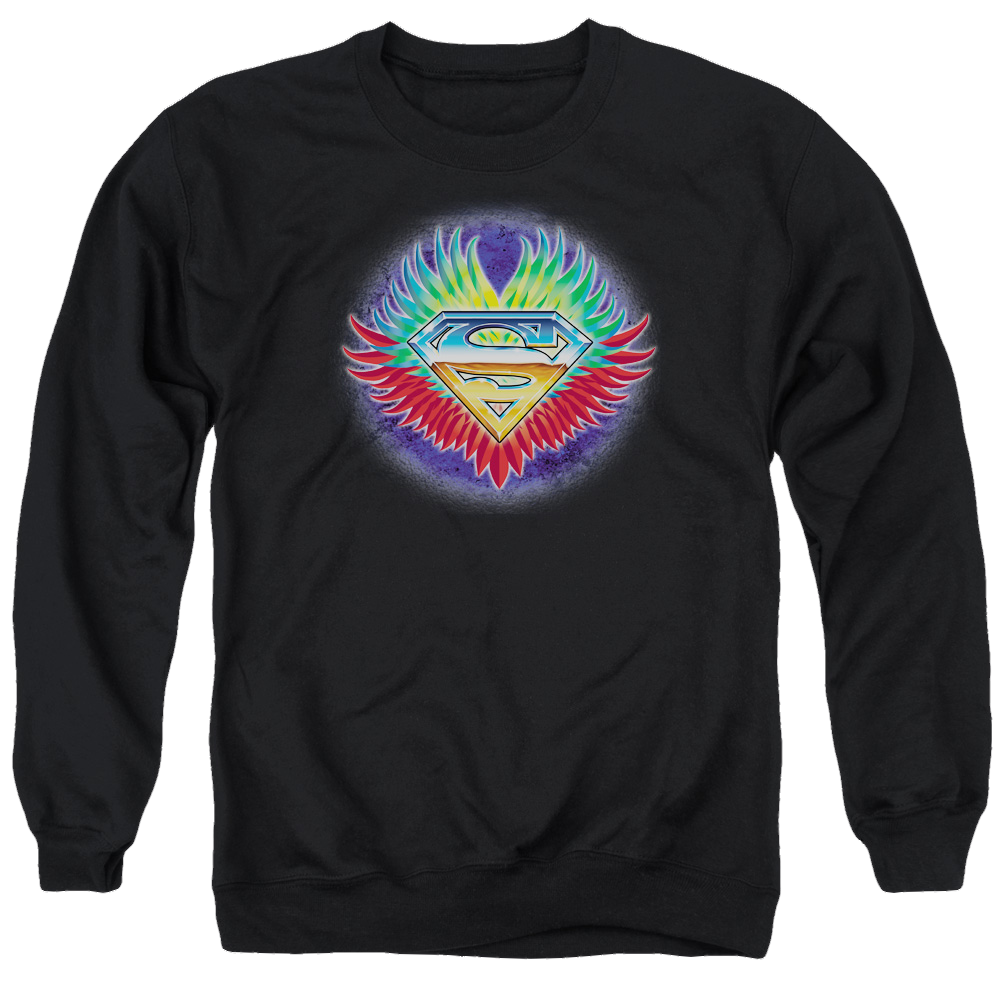Superman Don't Stop Believing Men's Crewneck Sweatshirt Men's Crewneck Sweatshirt Superman