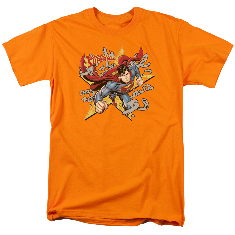 Superman Stars And Chains - Men's Regular Fit T-Shirt Men's Regular Fit T-Shirt Superman