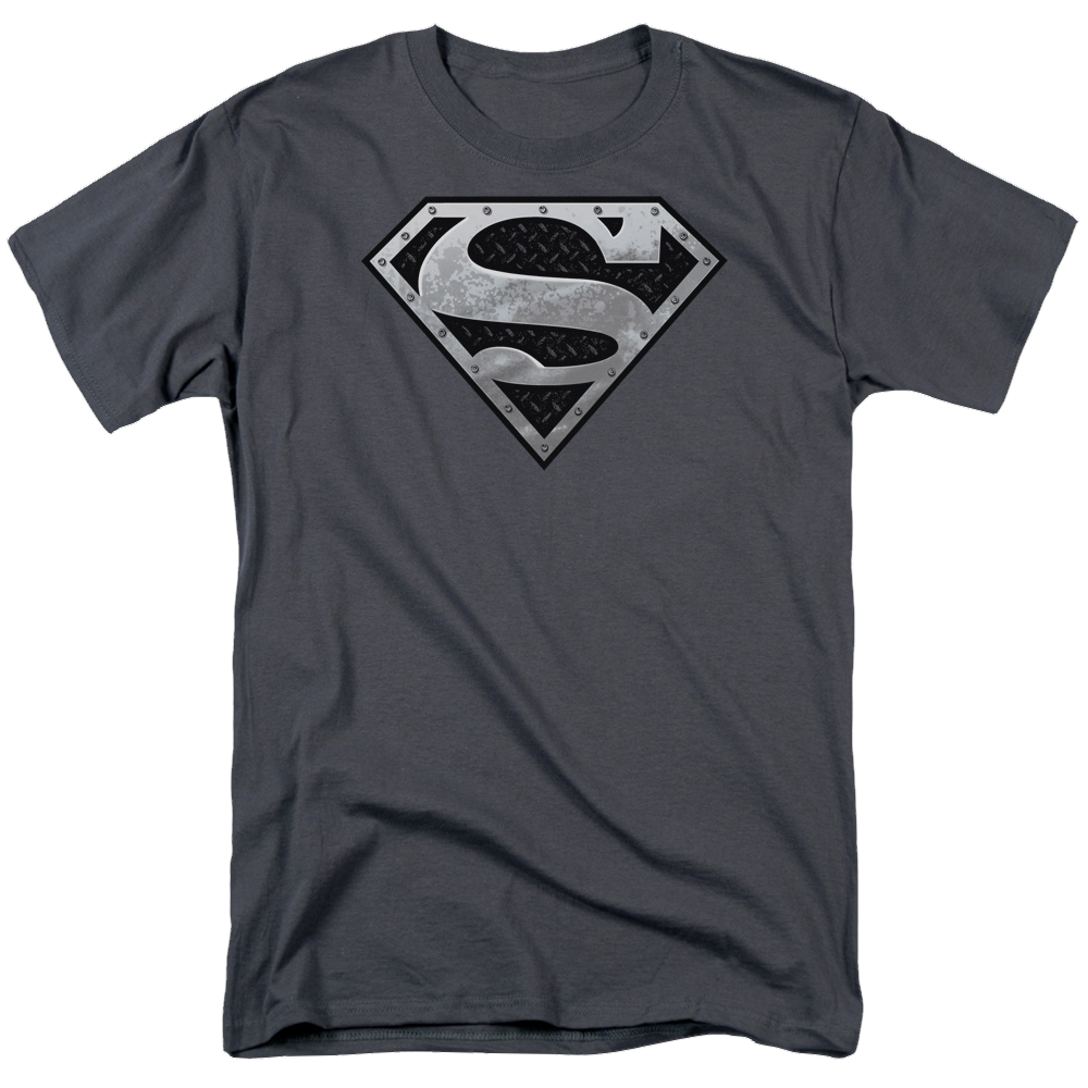 Superman Super Metallic Shield - Men's Regular Fit T-Shirt Men's Regular Fit T-Shirt Superman