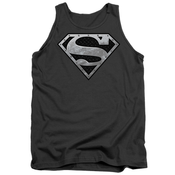 Superman Super Metallic Shield - Men's Tank Top Men's Tank Superman
