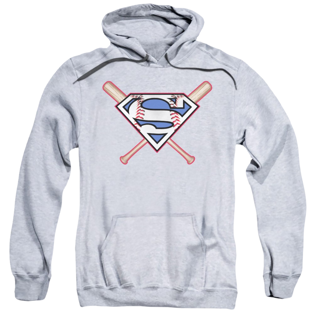 Superman Crossed Bats - Pullover Hoodie Pullover Hoodie Superman