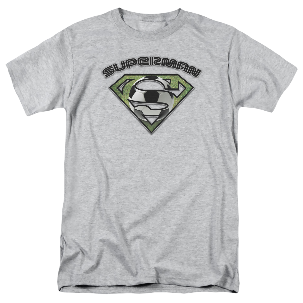 Superman Soccer Shield - Men's Regular Fit T-Shirt Men's Regular Fit T-Shirt Superman