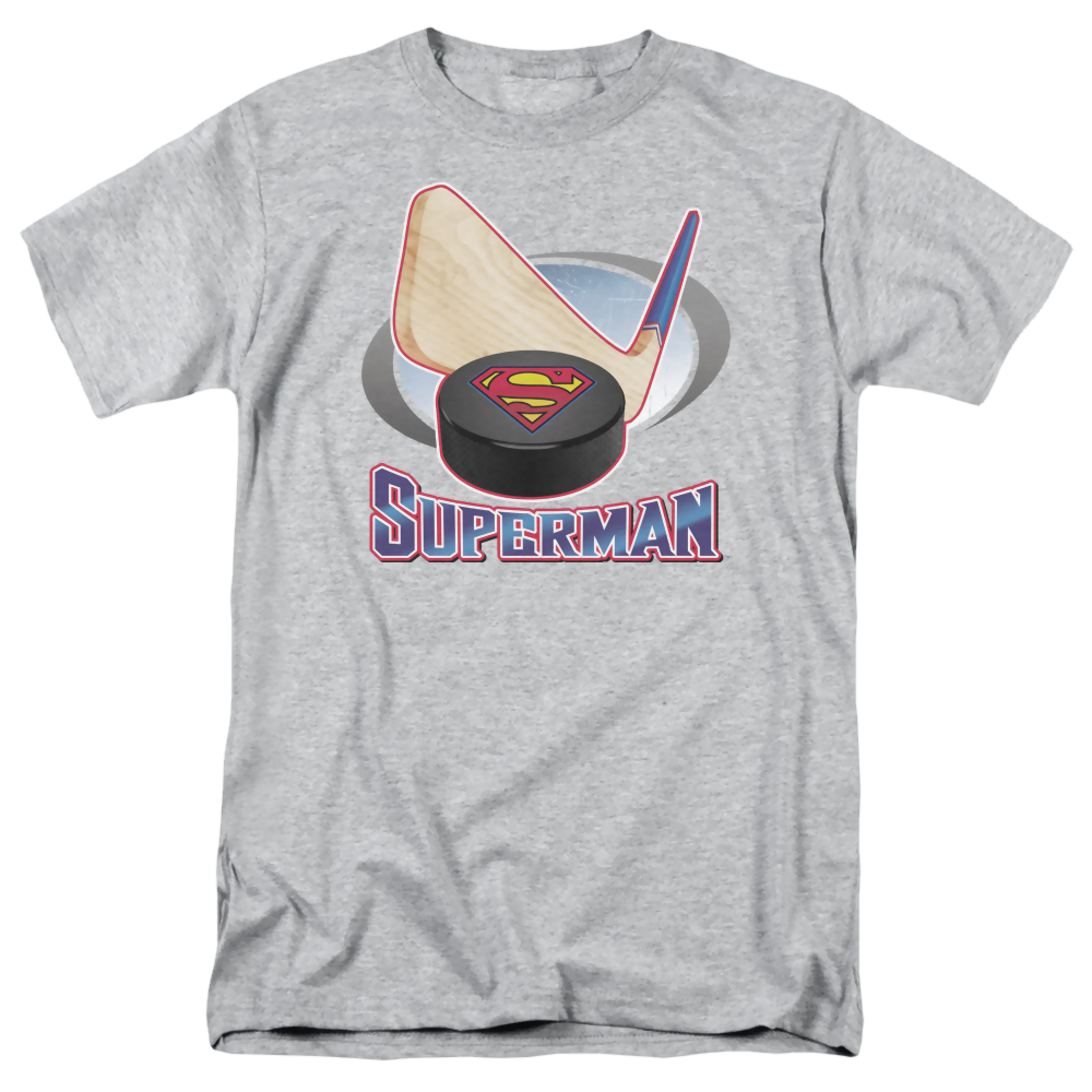 Superman Hockey Stick - Men's Regular Fit T-Shirt Men's Regular Fit T-Shirt Superman