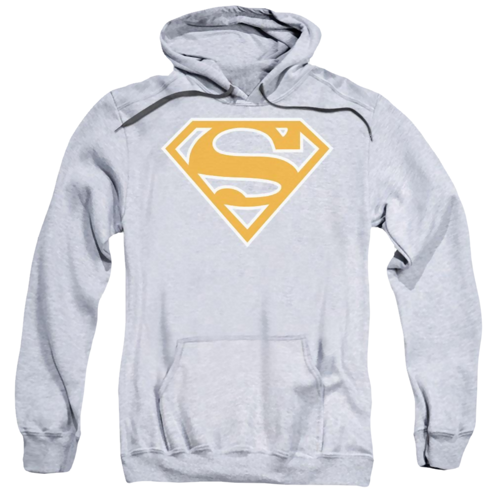 Superman Burnt Orange&white Shield Pullover Hoodie Pullover Hoodie Superman