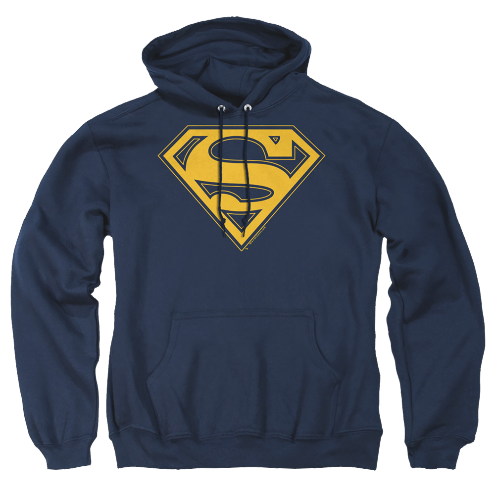 Superman Maize & Blue Shield - Pullover Hoodie Pullover Hoodie Superman