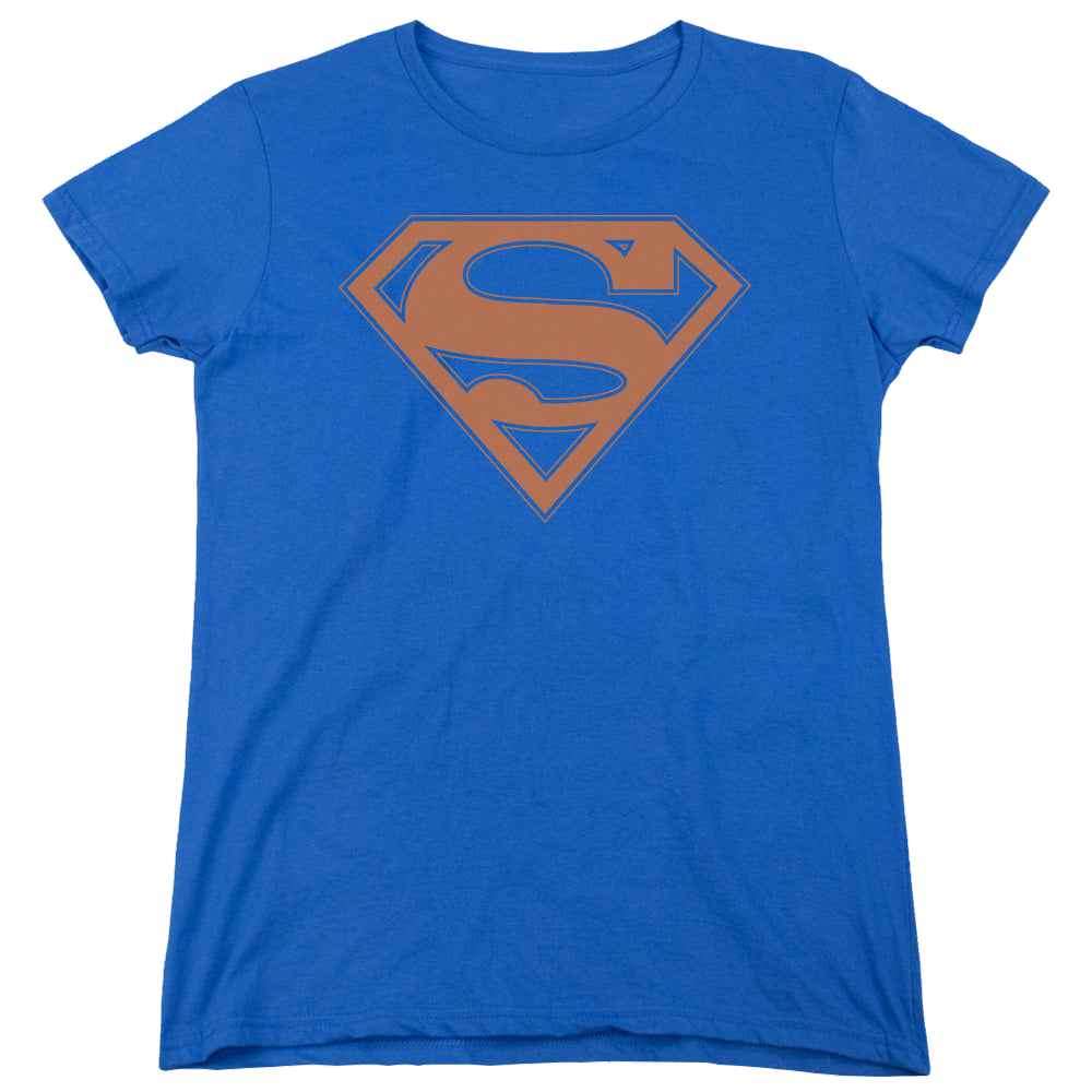 Superman Blue & Orange Shield - Women's T-Shirt Women's T-Shirt Superman