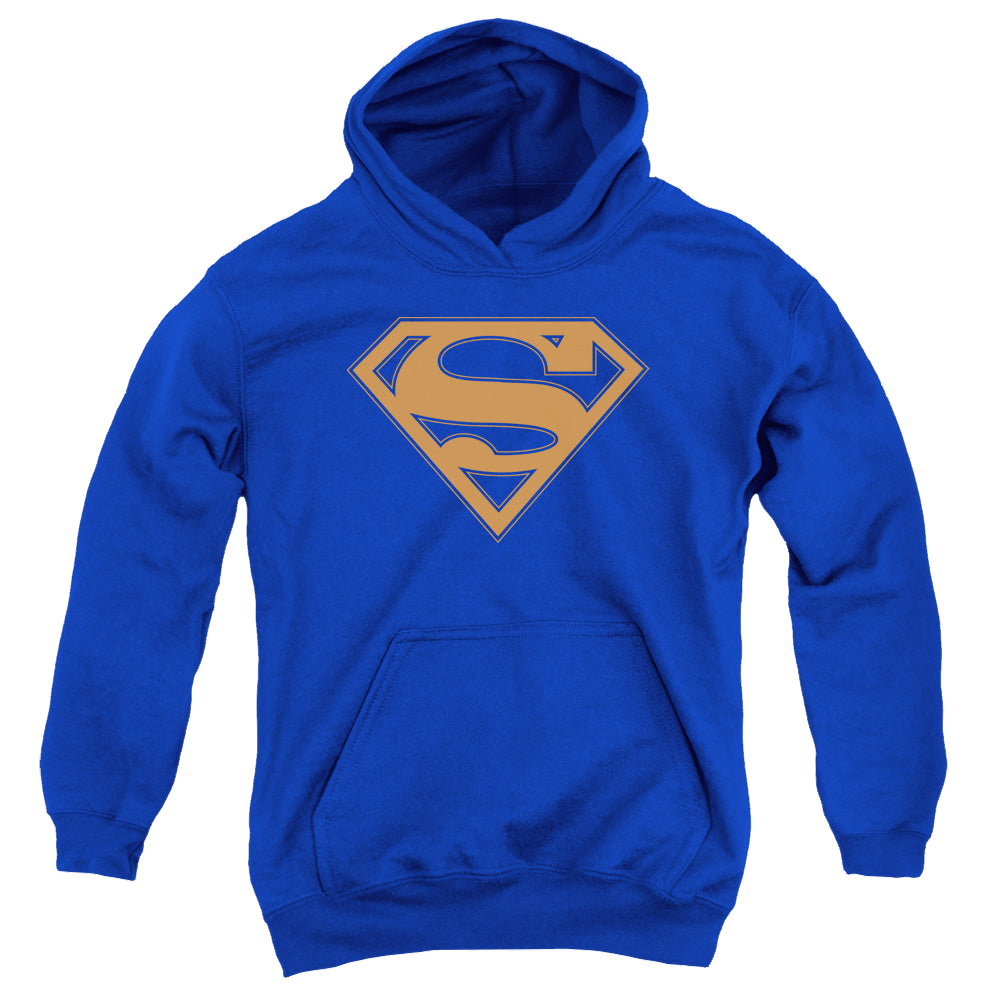 Superman Blue & Orange Shield - Youth Hoodie Youth Hoodie (Ages 8-12) Superman