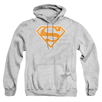 Superman Lt Orange & White Shield - Pullover Hoodie Pullover Hoodie Superman
