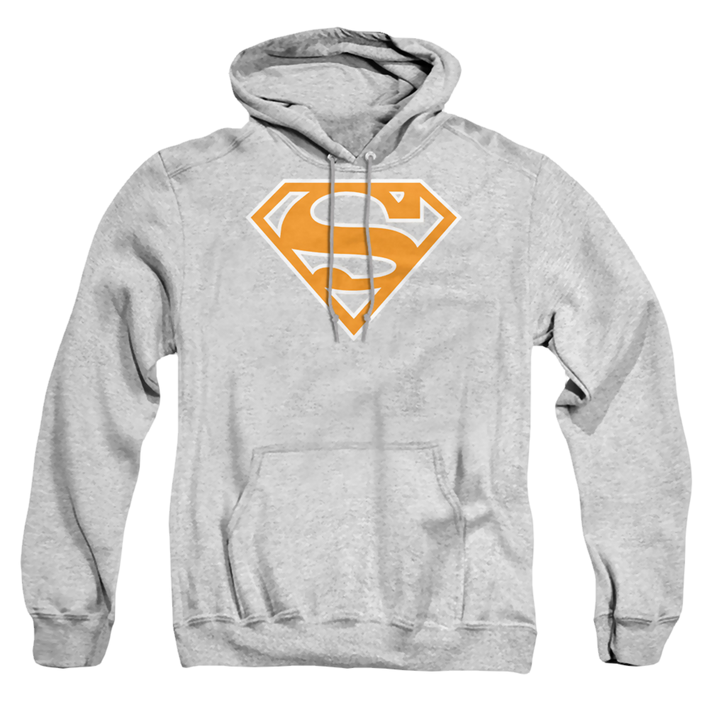Superman Lt Orange & White Shield - Pullover Hoodie Pullover Hoodie Superman
