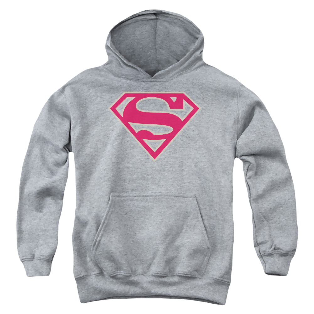 Superman Crimson & Gray Shield - Youth Hoodie Youth Hoodie (Ages 8-12) Superman