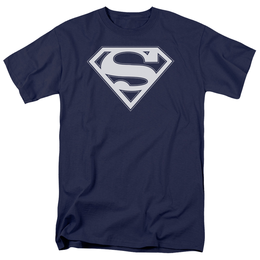 Superman Navy & White Shield - Men's Regular Fit T-Shirt Men's Regular Fit T-Shirt Superman
