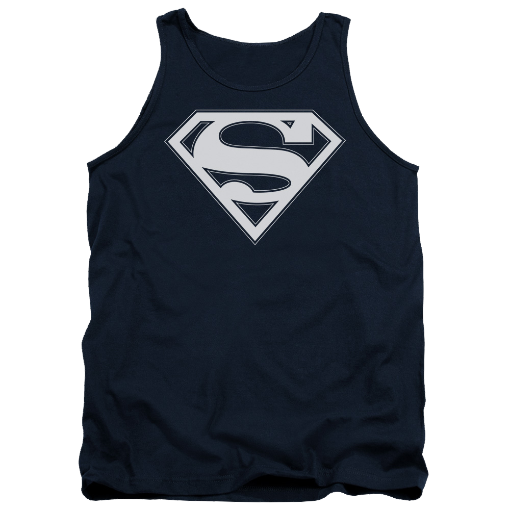 Superman Navy & White Shield - Men's Tank Top Men's Tank Superman