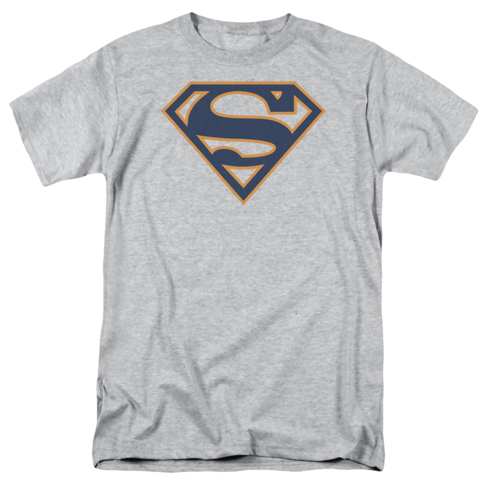 Superman Navy & Orange Shield - Men's Regular Fit T-Shirt Men's Regular Fit T-Shirt Superman