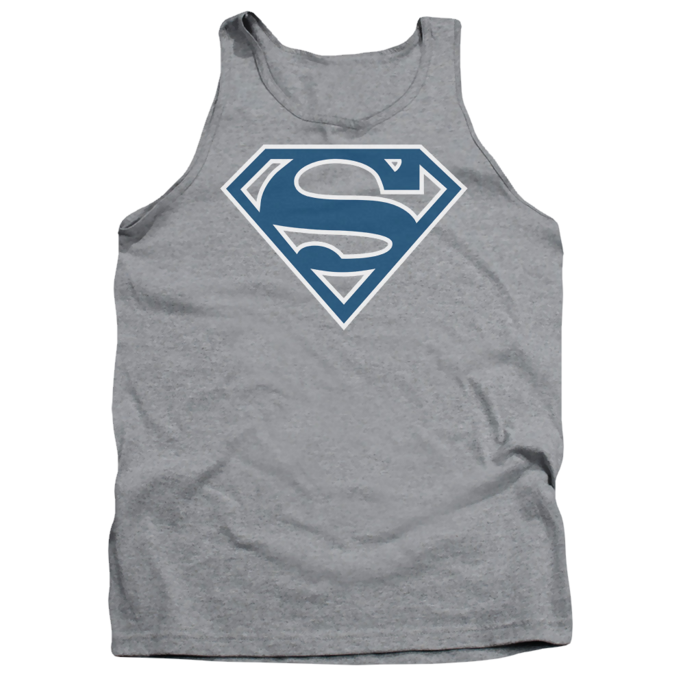 Superman Blue & White Shield - Men's Tank Top Men's Tank Superman