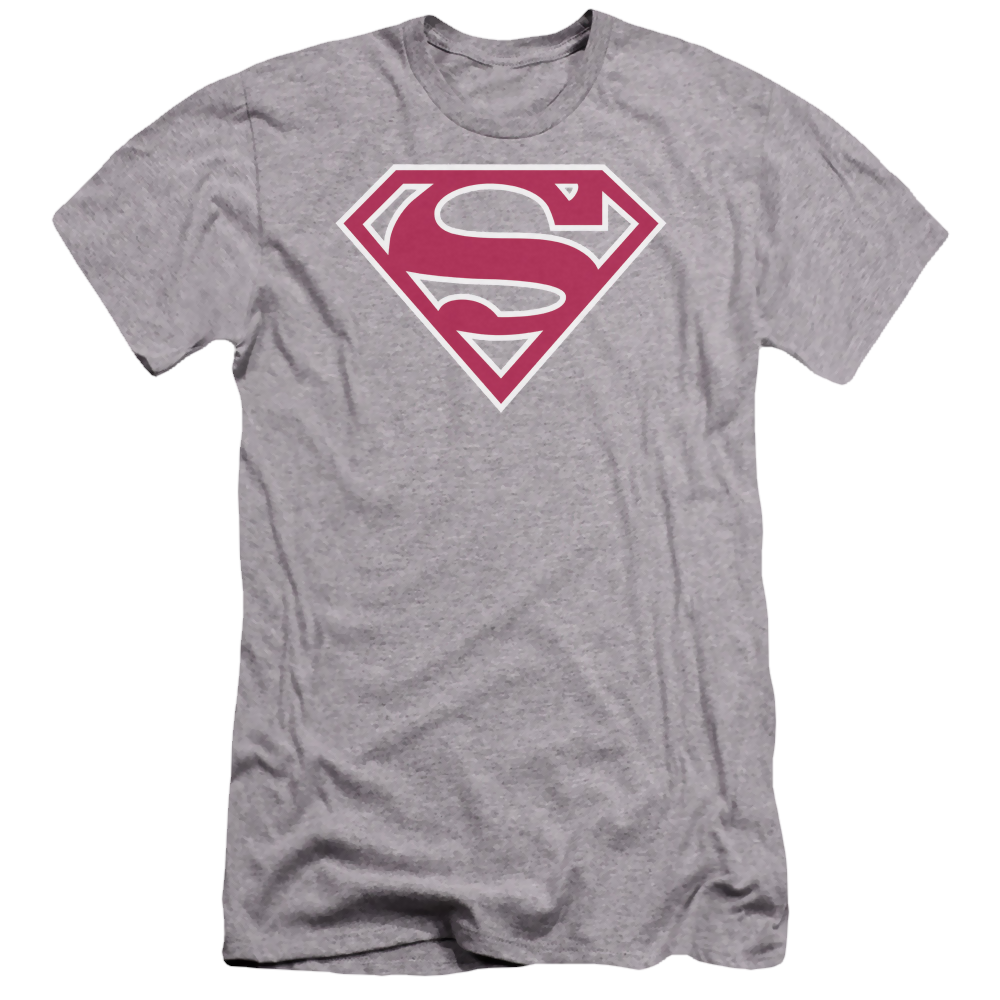 Superman Red & White Shield - Men's Premium Slim Fit T-Shirt Men's Premium Slim Fit T-Shirt Superman