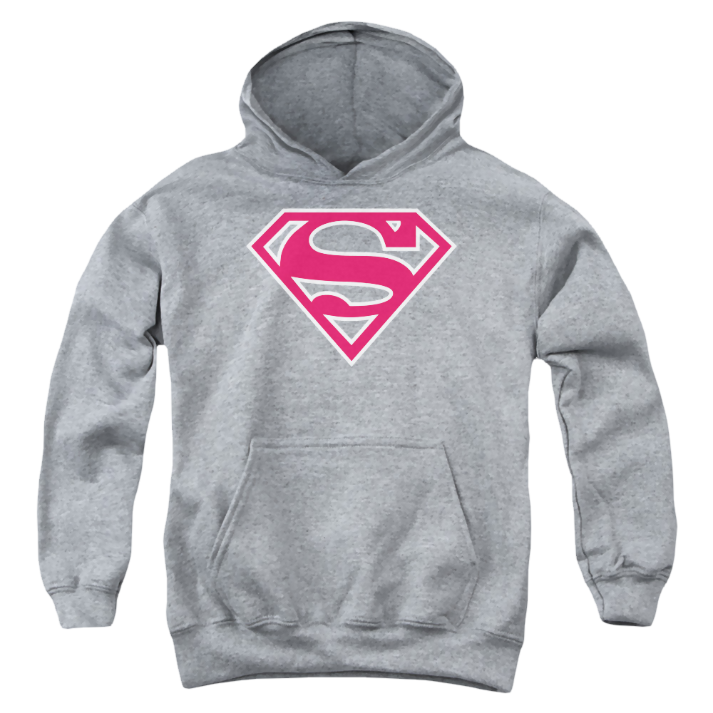 Superman Red & White Shield - Youth Hoodie Youth Hoodie (Ages 8-12) Superman