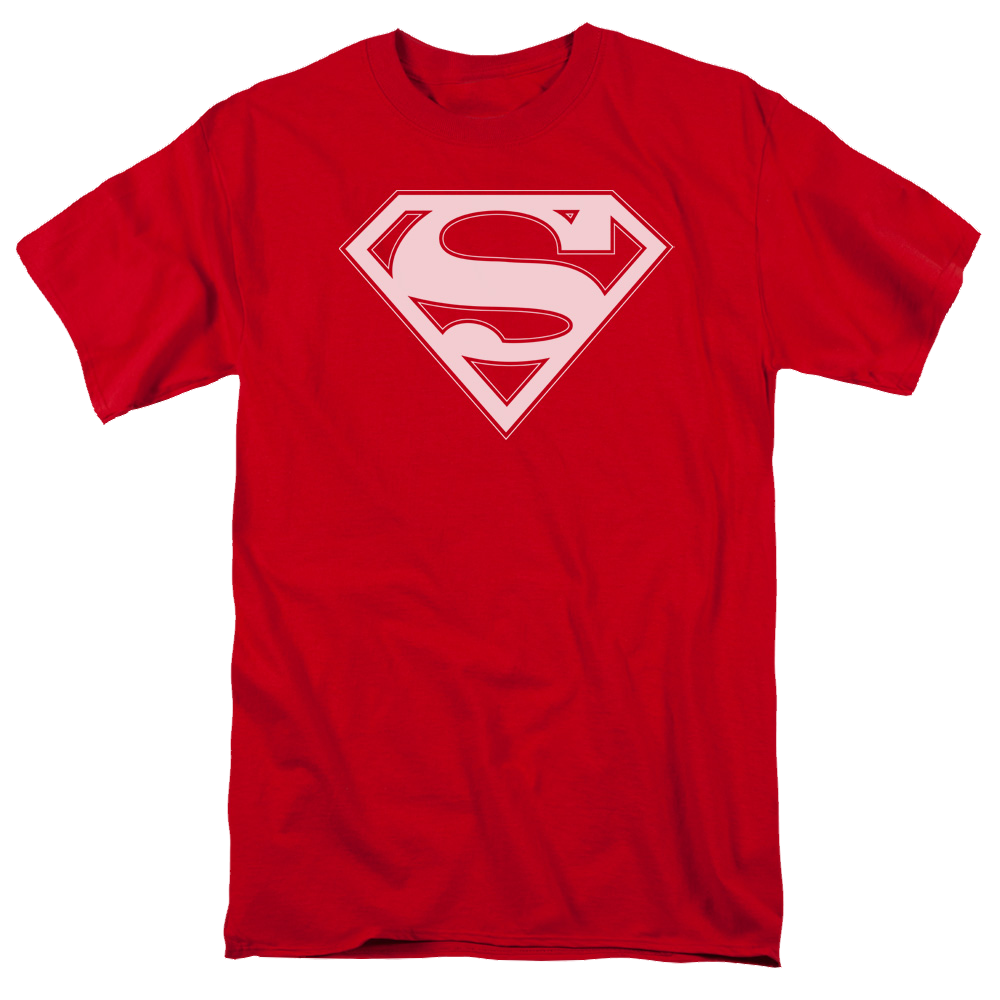 Superman Red & White Shield - Men's Regular Fit T-Shirt Men's Regular Fit T-Shirt Superman