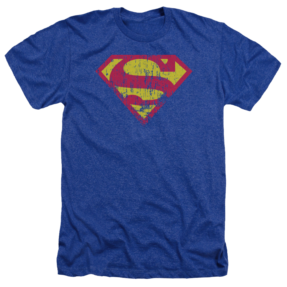 Superman Classic Logo Distressed - Men's Heather T-Shirt Men's Heather T-Shirt Superman