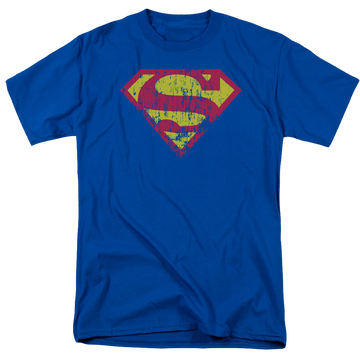 Superman Classic Logo Distressed - Men's Regular Fit T-Shirt Men's Regular Fit T-Shirt Superman