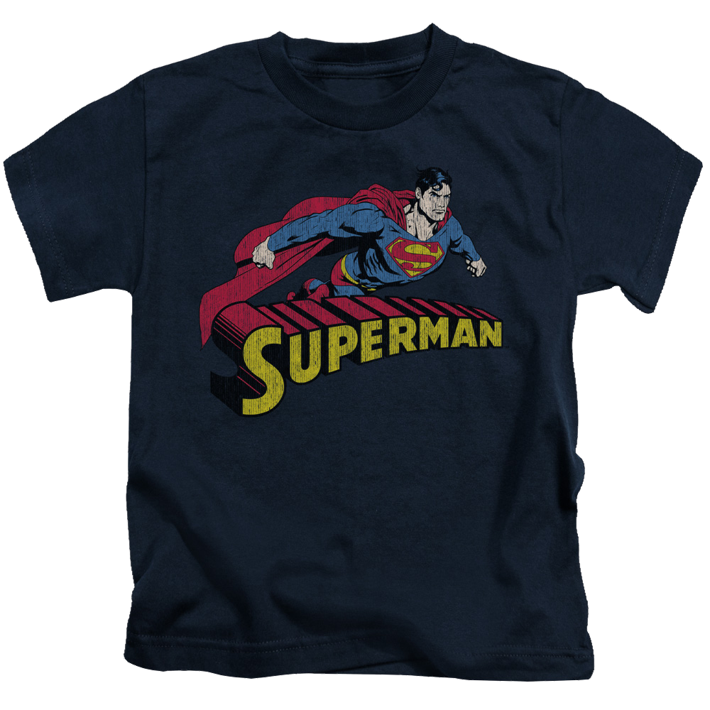 Superman Flying Over - Kid's T-Shirt Kid's T-Shirt (Ages 4-7) Superman